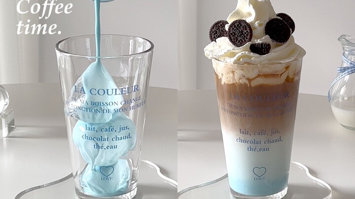 Winter Olympics Bing Dwen Dwen Coffee | Blue Velvet Ice & Snow Latte | Shared Smoothness