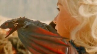 daenerys targaryen and her baby dragon Game of throne bast scene shorts