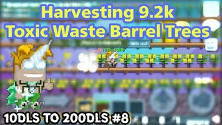 Growtopia Harvesting 9.2k Toxic Waste Trees #8 (10DLS TO 200DLS)