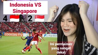 FILIPINA REACTS Indonesia vs Singapore (AFF Suzuki Cup 2020: Semi-final 2nd Leg Extended Highlights)