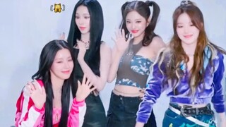 جميل جدًا! كواليس تحدي التسجيل مع aespa و-GIDLE! لصقات الوجه المضحكة!