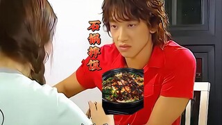 What are you eating? I think it's dog food!