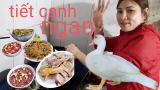 em gái quê đánh tiết canh ngan lam mấy món tiếp biển nguyễn ngon mà lại ế.