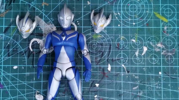 Taiga Destroyer [Berpura-pura menjadi resmi 4] Ultraman Gauss dalam bentuk Dewa Bulan, dengan pratin