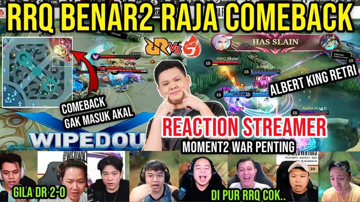 RRQ KING COMEBACK! LING ALBERT MENGGILA REACTION STREAMER RRQ VS AURA MPL SEASON 10