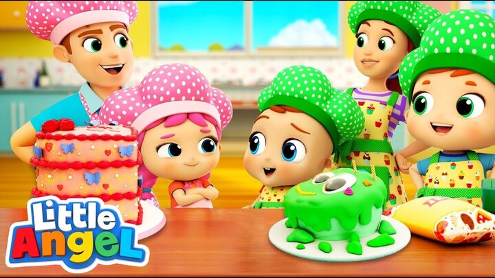 Family Competition Bake off Little Angel Kids Songs & Nursery Rhymes