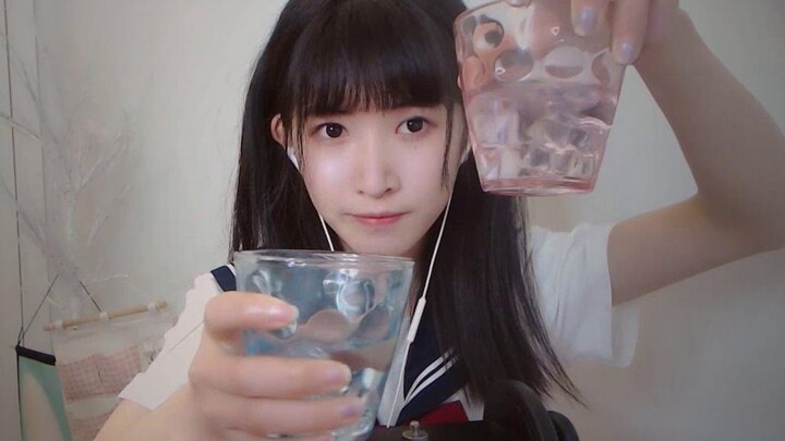 [JK Uniform Sesame Lullaby] Water Splashing into the Brain, Bubble Popping by the Ears, Glass Tappin