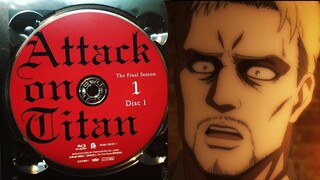 WHAT'S INSIDE MAPPA'S BLU-RAY? Attack on Titan Final Season Blu-Ray Unboxing Title Menu Review