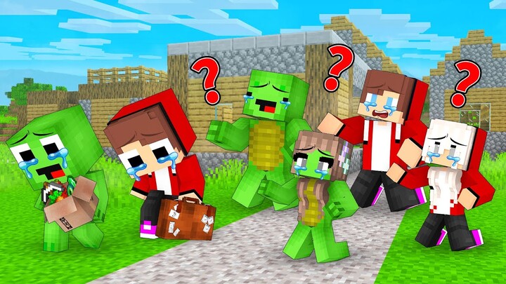 Baby Mikey and Baby JJ Are Saying GOODBYE to Families in Minecraft (Maizen)