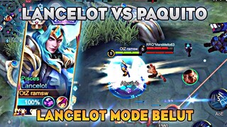 Lancelot vs Paquito, Lancelot Mode Belut wkwk