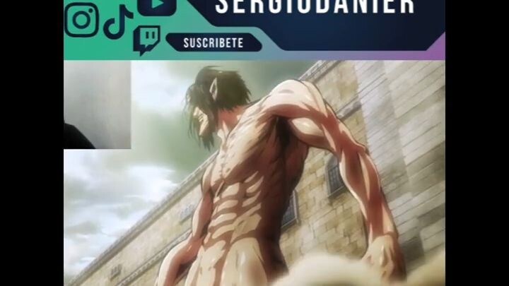 Un titan defiende a Mikasa shingeki no kiojin #shingekinokyojin
