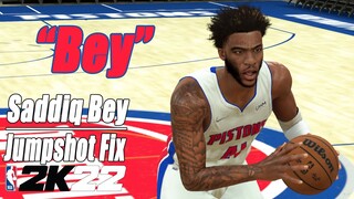 Saddiq Bey Jumpshot Fix NBA2K22