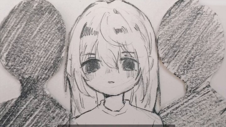 If you have the guts, click in. [OC handwriting] My sadness is made of water (Japanese version of "M