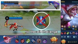 Ruby Nerf/Revamp Gameplay | NO Recall challenge | Ultra Instinct Hooks | Mobile Legend