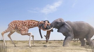 ยีราฟกับช้างทะเลาะกันแล้ว...