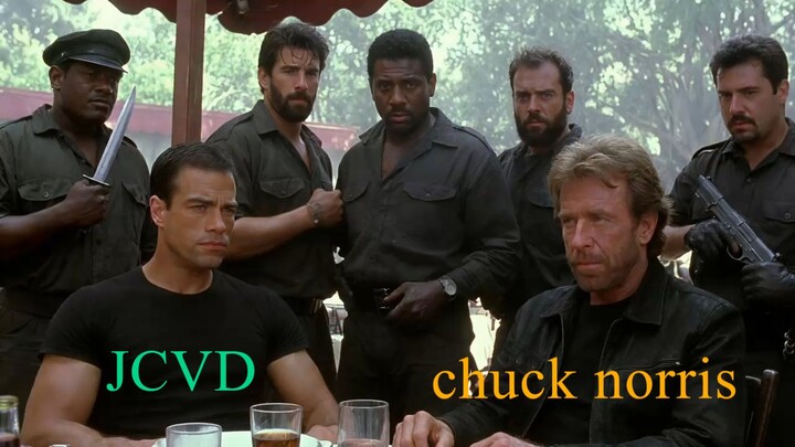 JEAN CLAUDE VAN DAMME Y CHUCK NORRIS MASACRE EN EL BAR