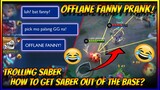 OFFLANE FANNY BECOME CORE AND CARRY THE WHOLE TEAM WHILE TROLLING SABER HAHA | MLBB