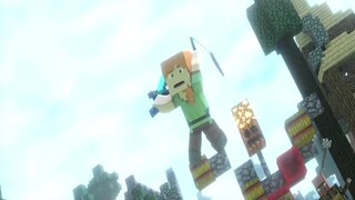 Minecraft clash in the garden