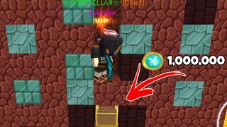 MINE DOWN STRAIGHT AND WIN 1,000,000 COINS IN SKYBLOCK | BLOCKMAN GO SKYBLOCK