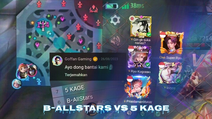 TURNAMEN BSTATION GAME 1 LAWAN 5 KAGE MENUJU FINAL!!!🔥