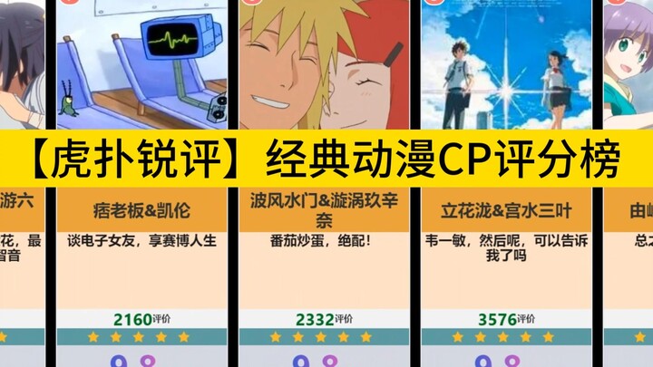 [Ulasan Hupu Rui] Daftar Rating CP Anime Klasik, Kombinasi Mana yang Terbaik di Hatimu?