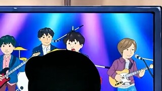 Nobita helps Shizuka get the idol from the TV for an autograph, but Fat Tiger is pulled into the TV 