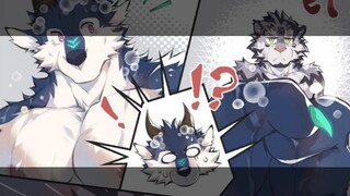 Furry comic "When you accidentally become your friend's soap"