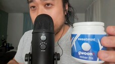 ASMR MIC BRUSHING & GUM CHEWING + ANIMAL SOUNDS TRIGGER WORDS ✨