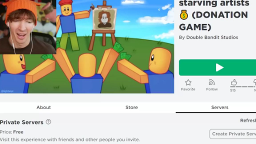 Roblox Starving Artist