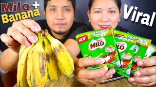 Viral / Banana + Milo / Easy and Quick Recipe / Taste Test / Bioco Food Trip