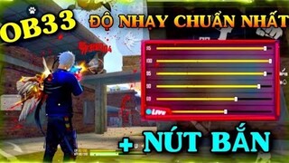 ĐỘ NHẠY, NÚT BẮN VÀ DPI OB33 KÉO TÂM FULL ĐỎ CHO SAMSUNG, OPPO, REALME, VSMART, REDMI, ...CỦA HANHDJ