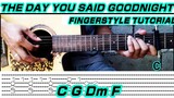 The day you said goodnight - Hale (Guitar Fingerstyle) Tabs + Chords