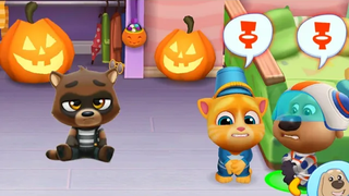 ฮาโลวีนมาแล้ว!!🎃👻 My Talking Tom Friends Update (AndroidiOS) Gameplay