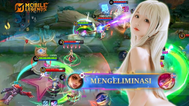 1 VS SQUAD. KOK ADA EXP LANE DIGB 4 ORANG WKWKWK !!! ESMERALDA GAMEPLAY
