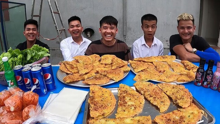 Hưng Troll _ Thử Thách Người Cuối Cùng Ngừng Ăn Bánh Xèo Thắng Nhận 500$