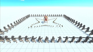 POOJECTILE GORILLA ARMY vs EVERY UNIT - Animal Revolt Battle Simulator ARBS