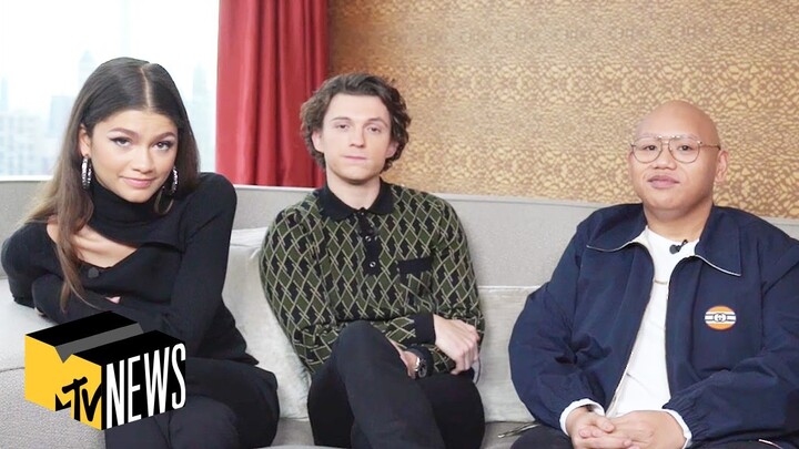 Zendaya, Tom Holland & Jacob Batalon on 'Spider-Man: No Way Home' & More | MTV News