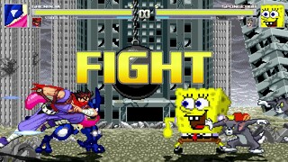 AN Mugen Request #1961: Greninja & Strider Hiryu VS Spongebob & Tom