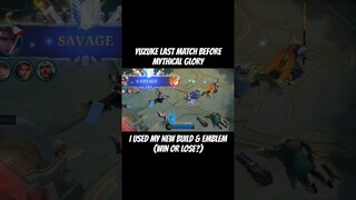 I'm About to Reach Mythical Glory But Moonton Team Me in Nub Team, So I Used my New Build & Emblem!!