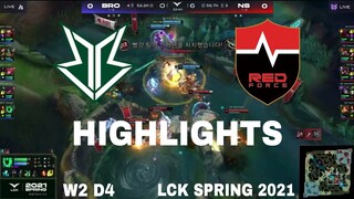 Highlight BRO vs NS All Game LCK Mùa Xuân 2021 | LCK Spring 2021 | Fredit BRION vs Nongshim RedForce