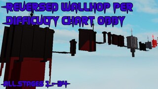 Reversed Wallhop Per Difficulty Chart Obby [All Stages 1-33] (ROBLOX Obby)