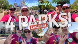 Disney World 4 Park Challenge: Rides & Snacks! | Animal Kingdom | Magic Kingdom | Hollywood | Epcot