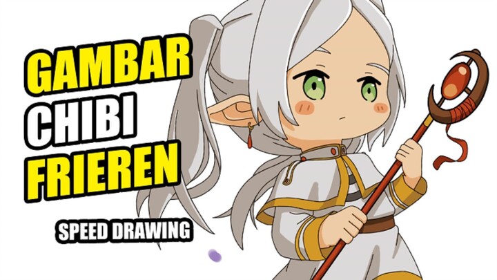 Gambar Chibi Frieren - Speed Drawing