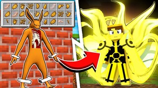 MINECRAFT... MAS PODEMOS ROUBAR OS PODERES DO KURAMA!