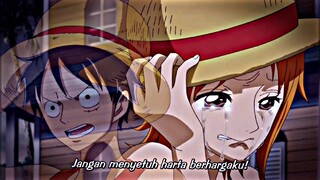 Hanya Nami yg boleh sentuh topi luffy😚♥️