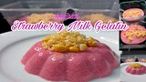 how to make strawberry milk Gelatin flavor with corn and cheese in easy way