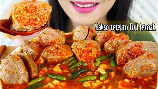 ASMR BAKSO TETELAN FULL LEMAK LUAR BIASA PEDAS | ASMR MUKBANG INDONESIA