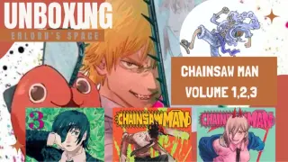 Chainsaw Man - Volume 1,2,3 Manga Unboxing