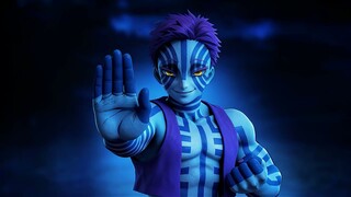 用ai还原猗窝座三哥术式展开！