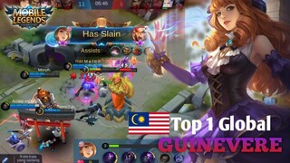 GAMEPLAY GUINEVERE TOP GLOBAL MOBILE LEGENDS / BEST BUILD TOP 1 GLOBAL GUINEVERE